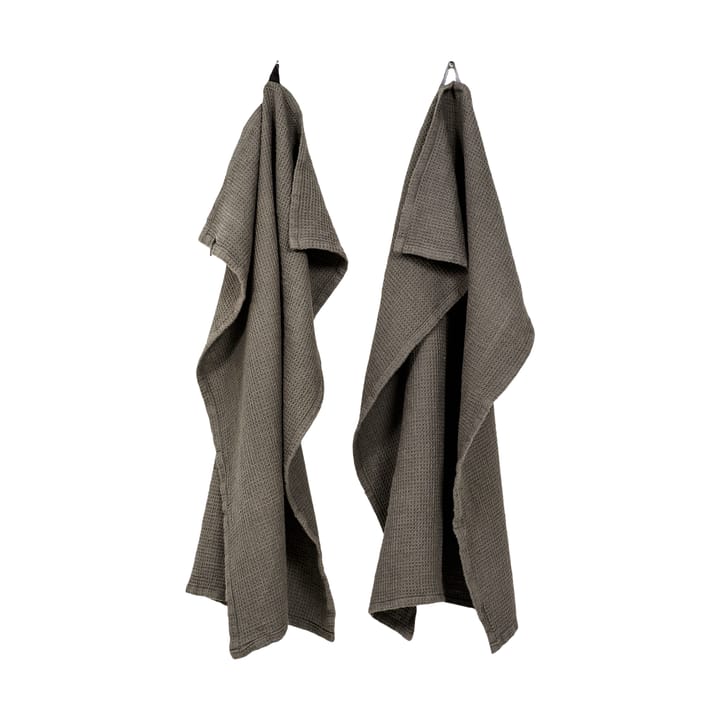 Torchon de cuisine Hetty 50x70 cm lot de 2 - Charcoal - Himla