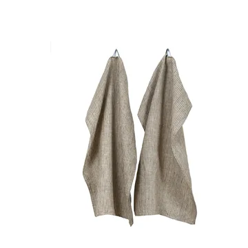 Torchon Linus 50x70 cm lot de 2 - Kohl-natural - Himla