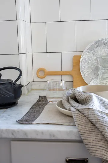 Torchon Linus 50x70 cm lot de 2 - Kohl-natural - Himla