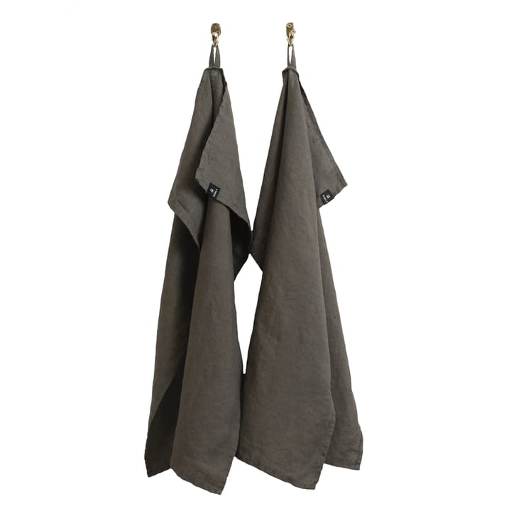 Torchon Sunshine Lot de 2 - Charcoal (Gris foncé) - Himla