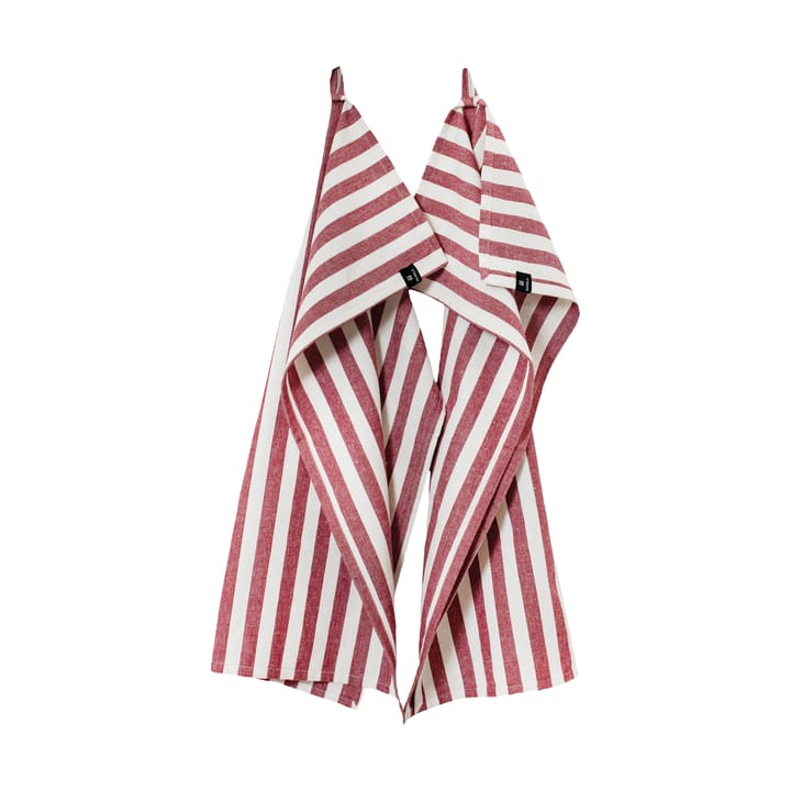 Torchons Bretagne 50x70 cm, lot de 2 - Deep red - Himla