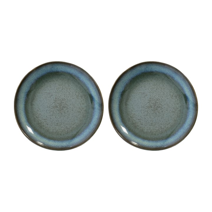 Assiette 70's Ø 17,5 cm 2 pièces - moss - HKliving
