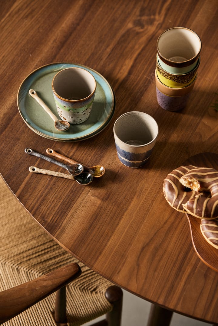 Assiette 70's Ø 17,5 cm 2 pièces, moss HKliving