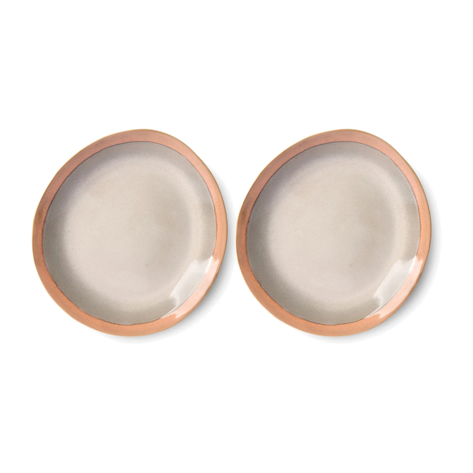 Assiette 70's 22cm lot de 2, Earth HKliving