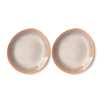 Assiette 70's 22cm lot de 2 - Earth - HKliving