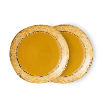 Assiette 70's 22cm lot de 2 - Paradise - HKliving