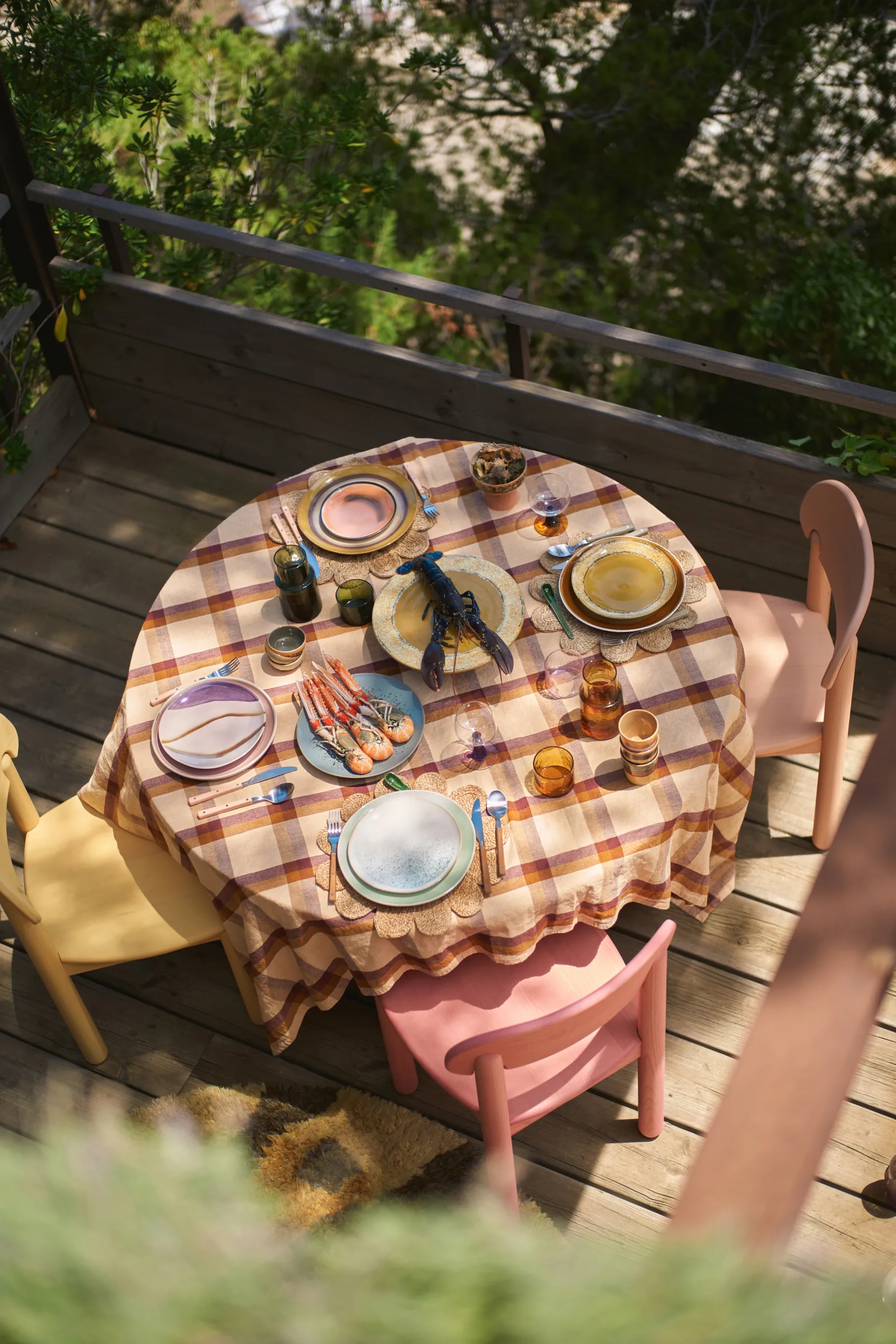 Assiette 70's 22cm lot de 2, Paradise HKliving