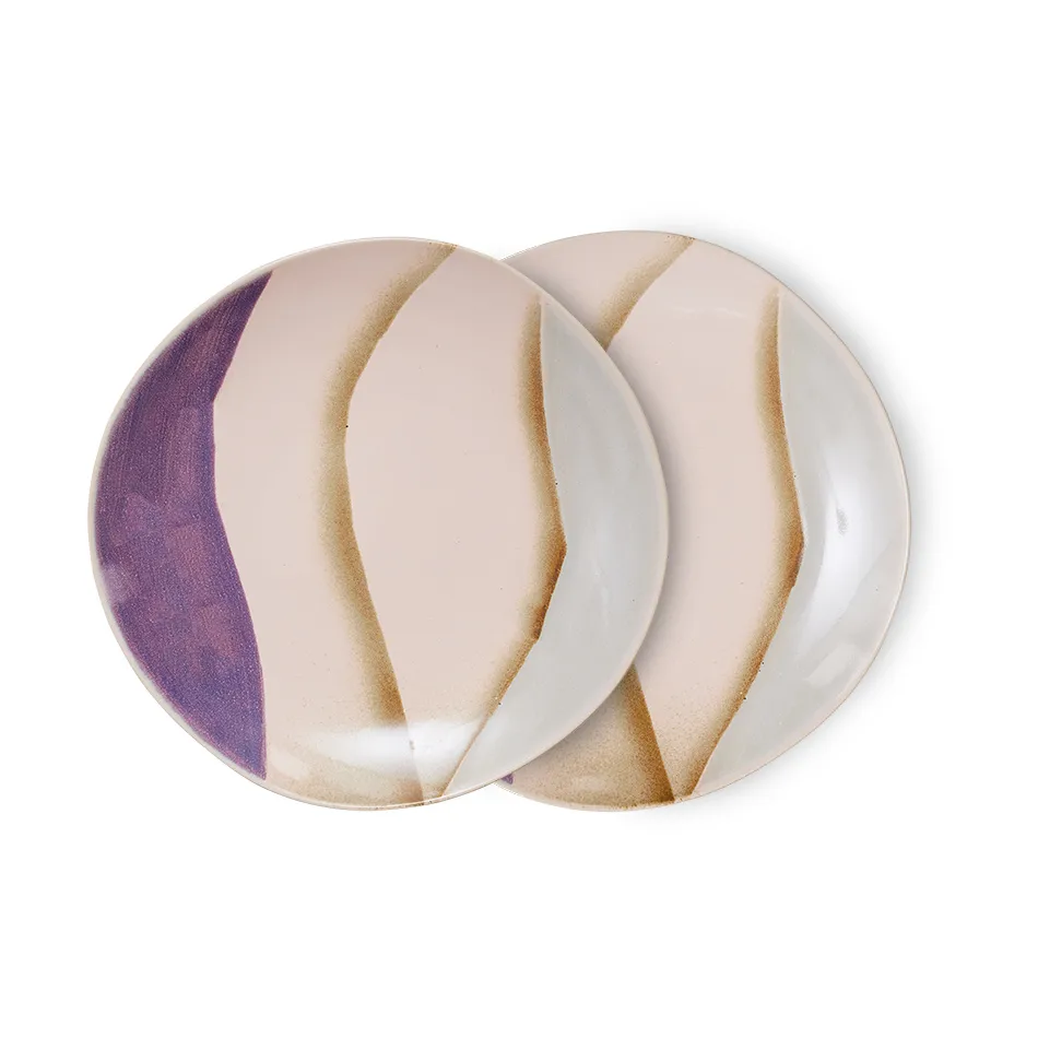 Assiette 70's 22cm lot de 2, Valley HKliving