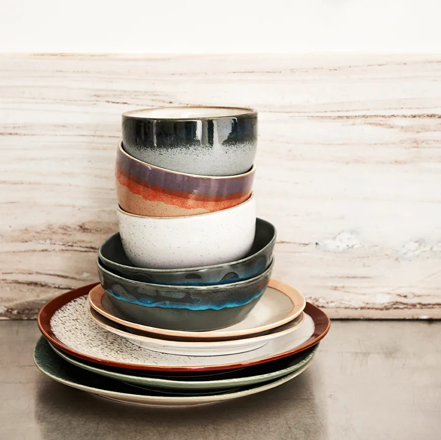 Assiette 70's Ø27,5cm 2 pièces, FRouille HKliving