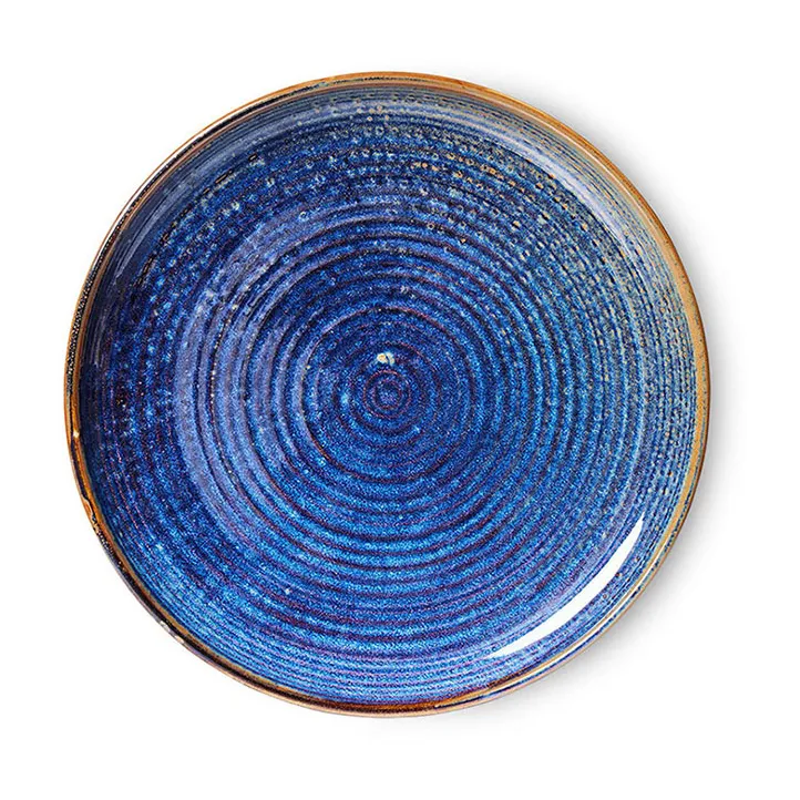 Assiette à dîner Home Chef Ø26 cm, Rustic blue HKliving