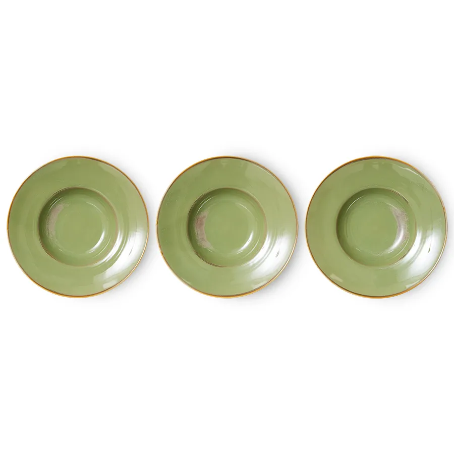 Assiette à pâtes Home Chef Ø28,5 cm, Moss green HKliving