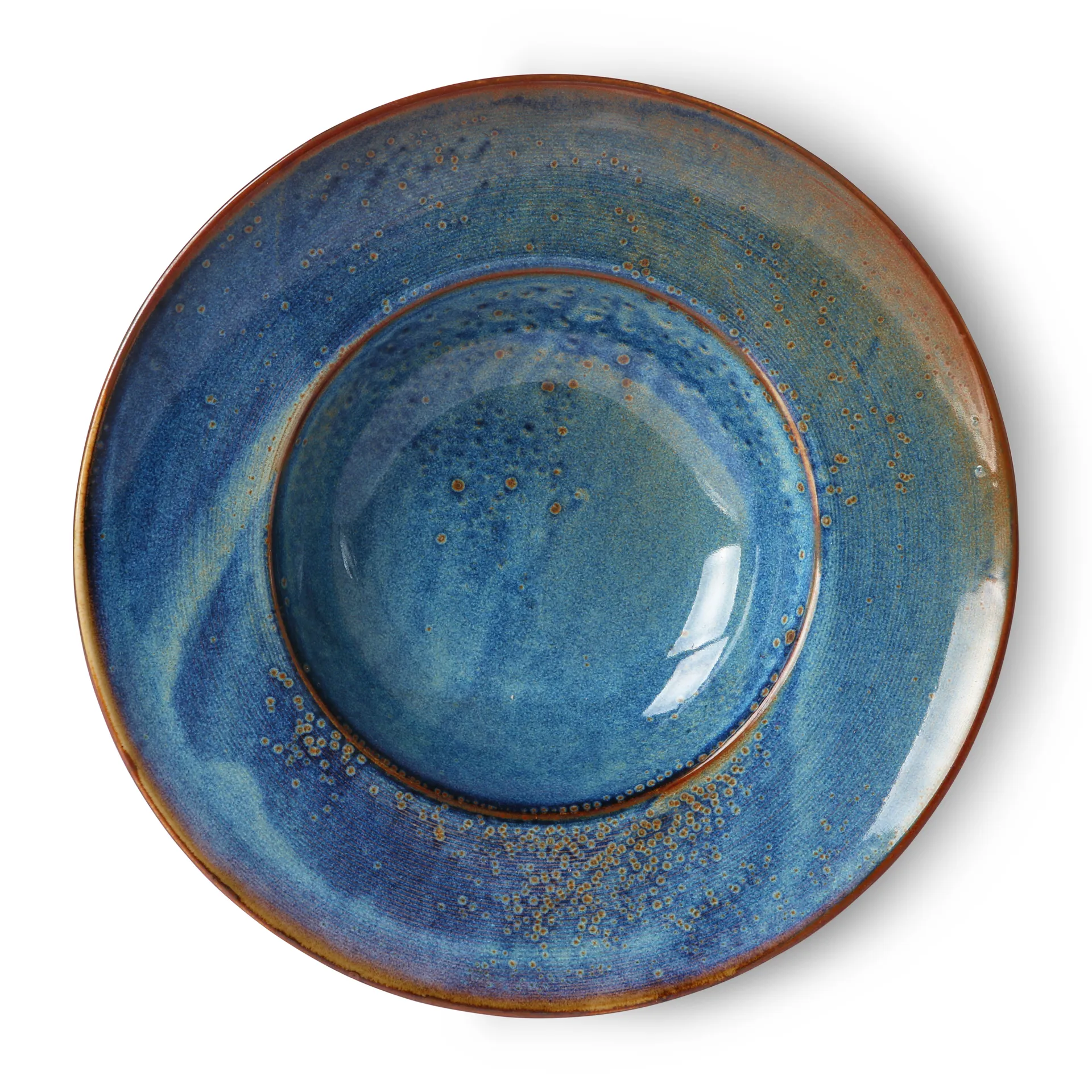 Assiette à pâtes Home Chef Ø28,5 cm, Rustic blue HKliving