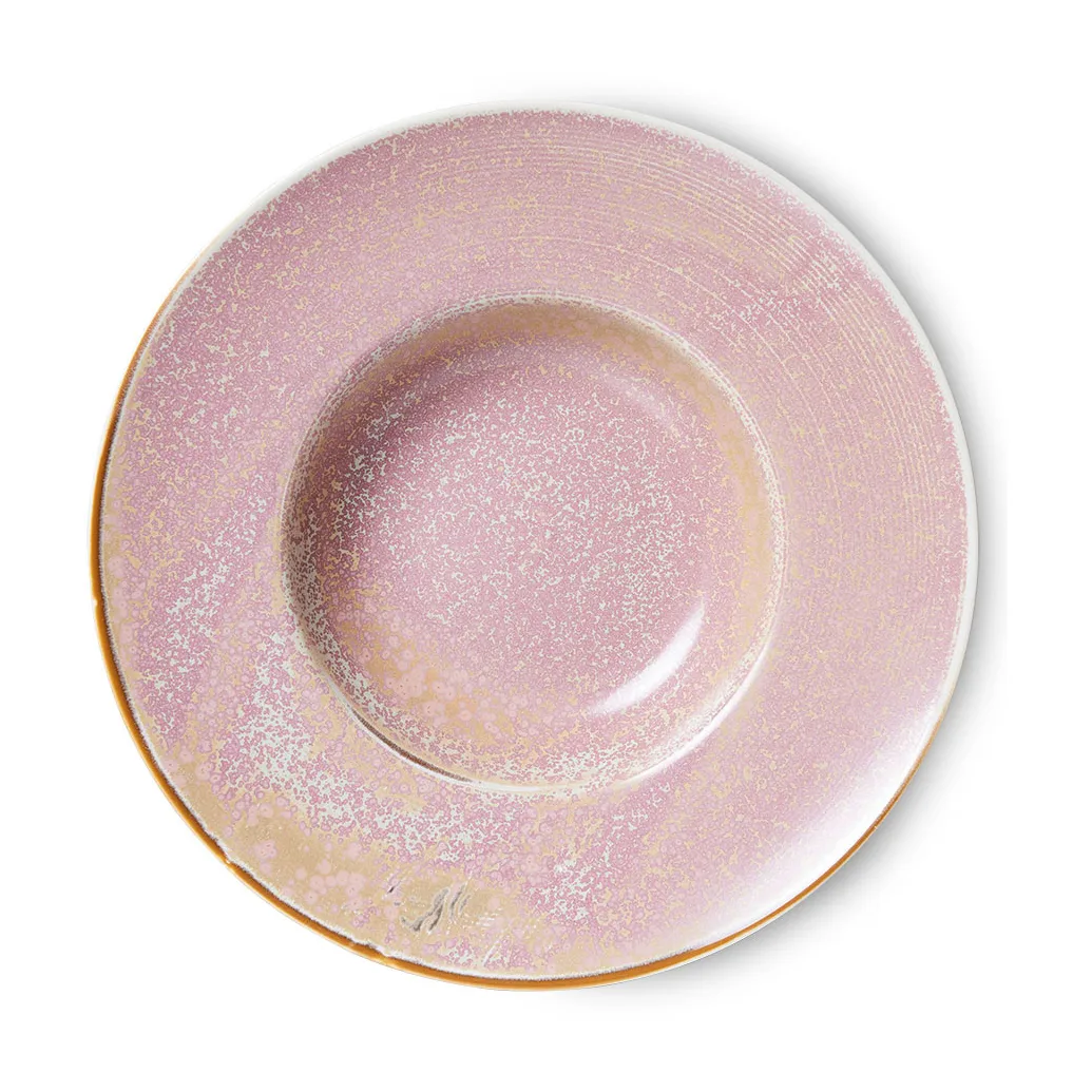 Assiette à pâtes Home Chef Ø28,5 cm, Rustic pink HKliving