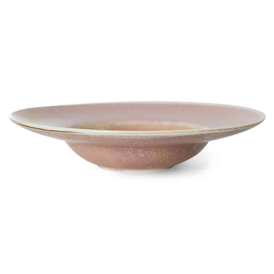 Assiette à pâtes Home Chef Ø28,5 cm, Rustic pink HKliving