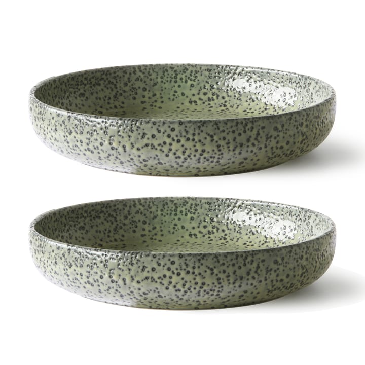 Assiette creuse Gradient Ø21,5 cm Lot de 2 - Green - HKliving