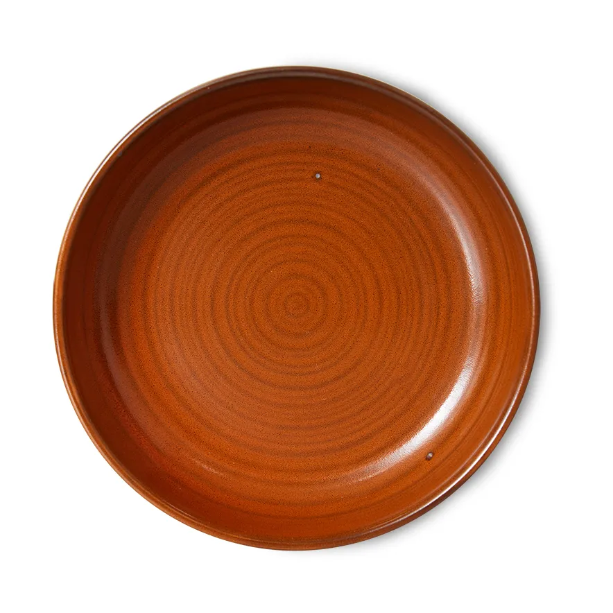 Assiette creuse Home Chef moyen Ø19,3 cm, Burned orange HKliving