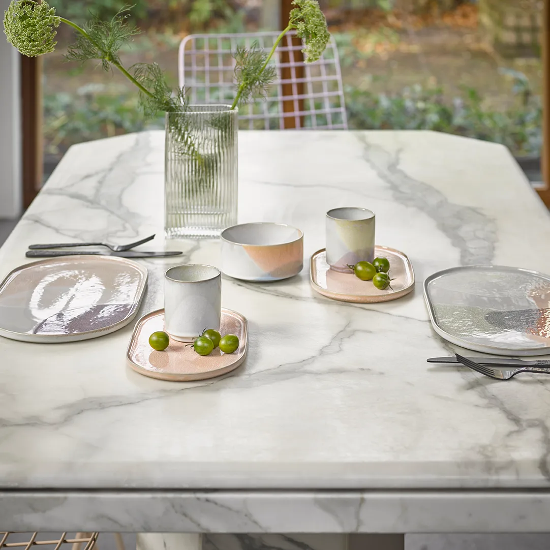 Assiette Gallery ceramics ovale, Couleur chair HKliving