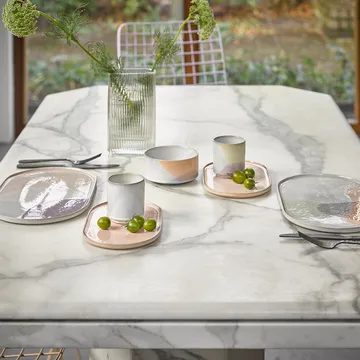 Assiette Gallery ceramics ovale - Couleur chair - HKliving