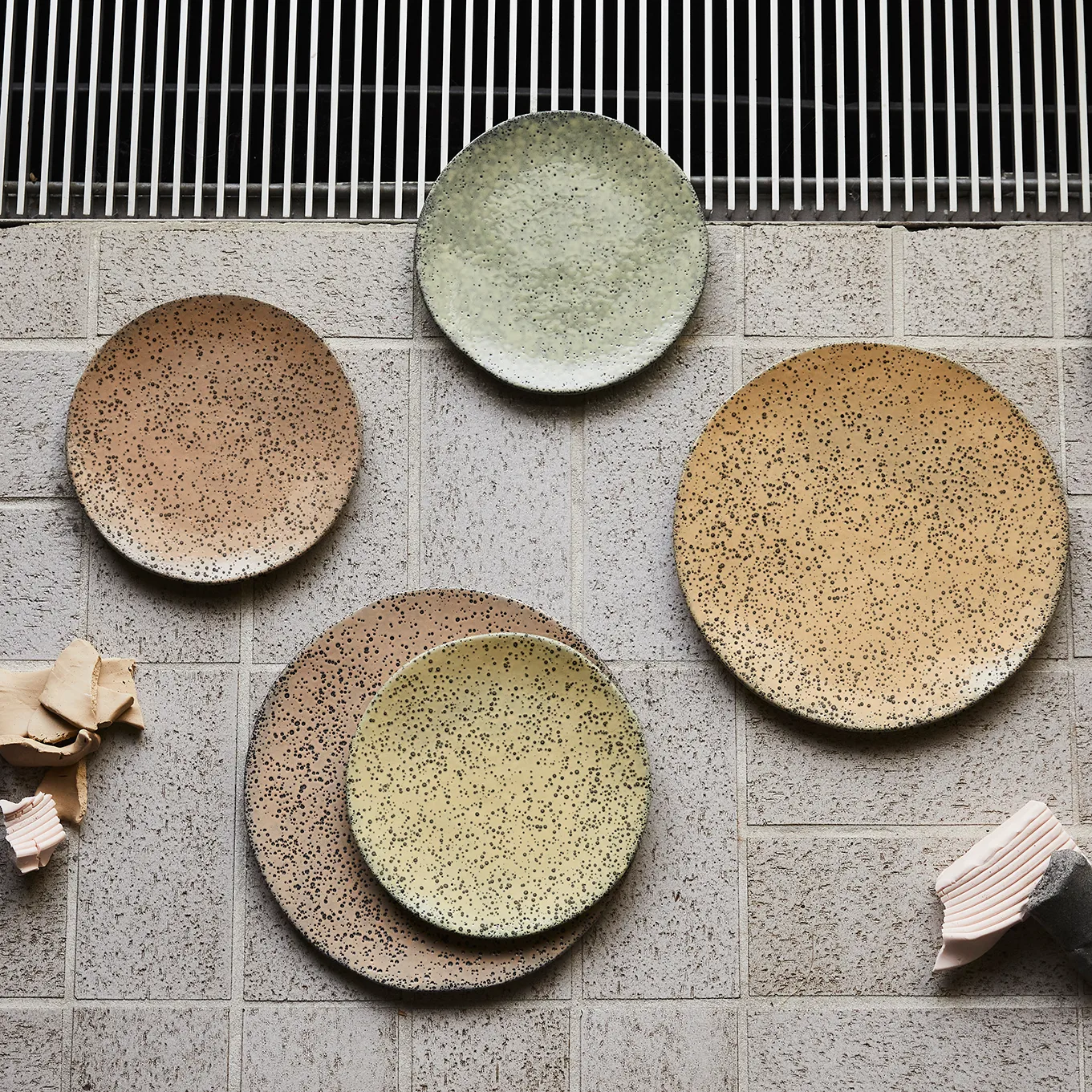 Assiette Gradient 29 cm 2 pièces, Taupe (marron) HKliving