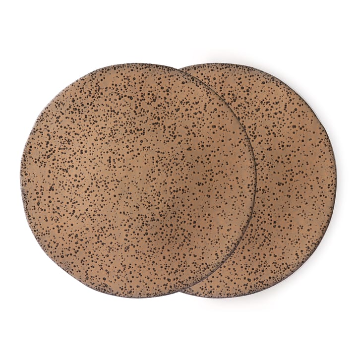 Assiette Gradient 29 cm 2 pièces - Taupe (marron) - HKliving