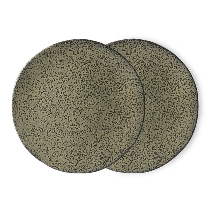 Assiette Gradient 29 cm 2 pièces - Vert - HKliving