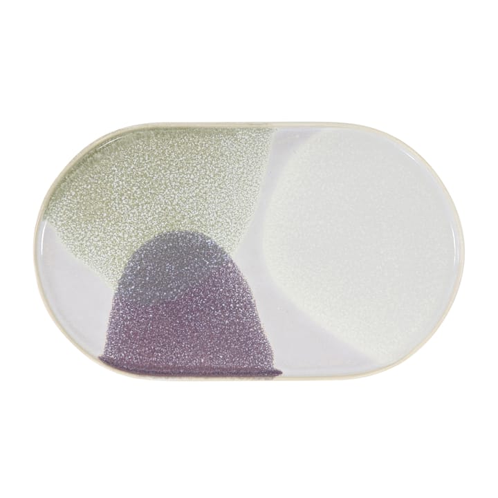 Assiette ovale Gallery ceramics, vert/ lilas HKliving
