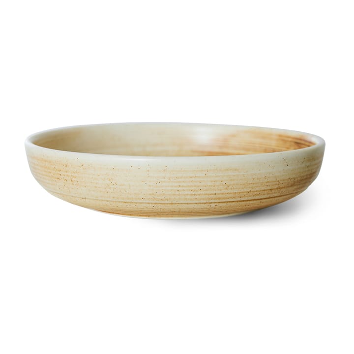 Assiette profonde Home Chef large Ø21,5 cm - Rustic cream-brown - HKliving