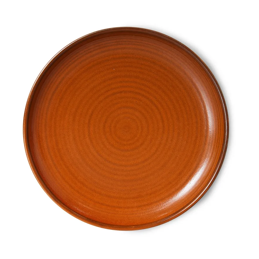 Assiette secondaire Home Chef Ø20 cm, Burned orange HKliving