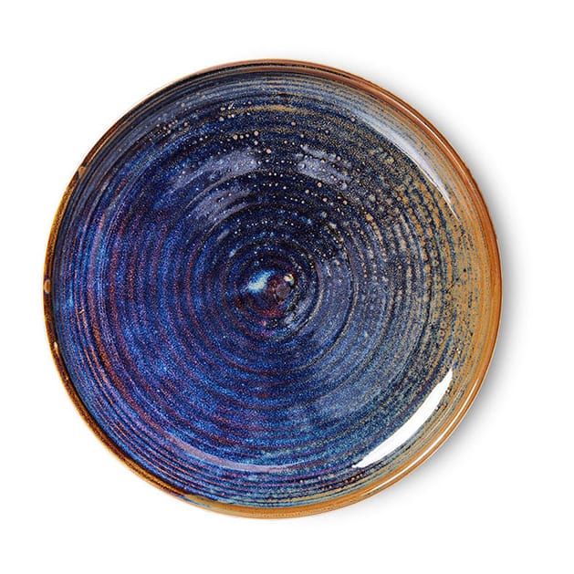 Assiette secondaire Home Chef Ø20 cm - Rustic blue - HKliving