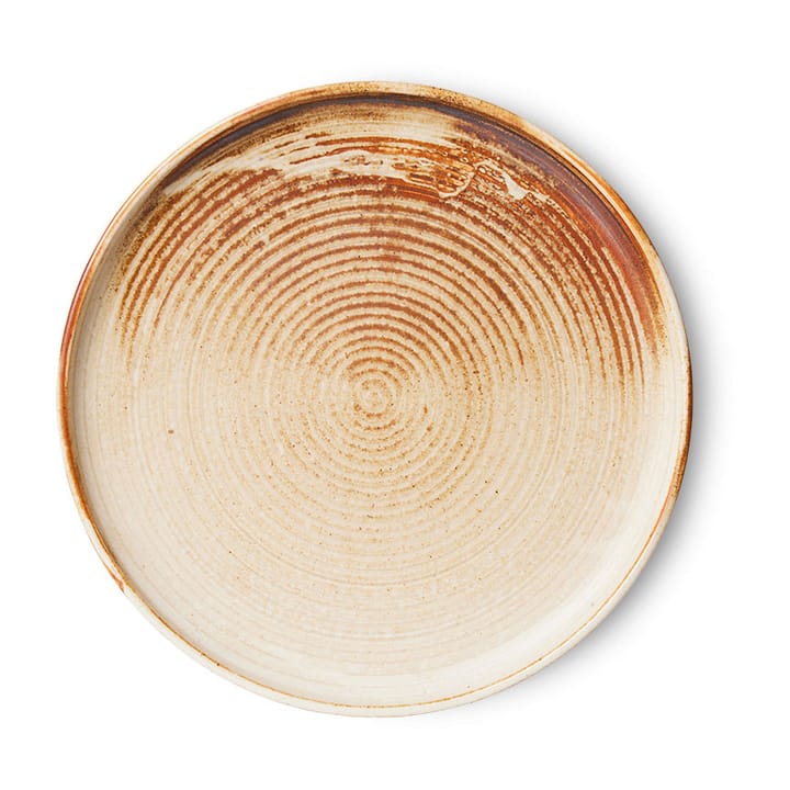 Assiette secondaire Home Chef Ø20 cm - Rustic cream-brown - HKliving