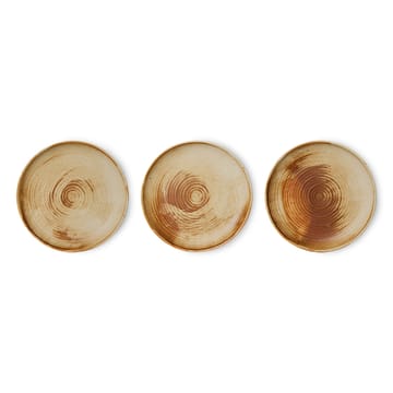 Assiette secondaire Home Chef Ø20 cm - Rustic cream-brown - HKliving