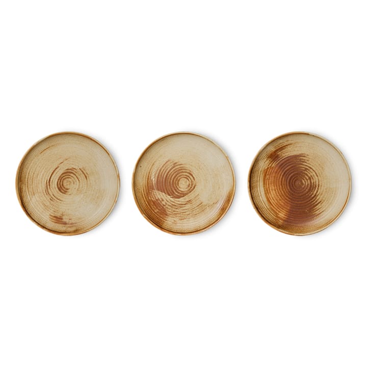 Assiette secondaire Home Chef Ø20 cm, Rustic cream-brown HKliving