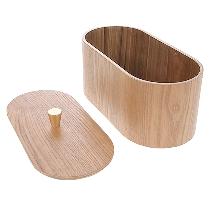 Boîte de bois HKliving avec couvercle, Brun foncé HKliving