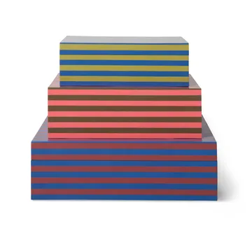 Boîte de stockage avec couvercle 3 pièces - Dusk - HKliving