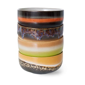 Bol à dessert 70's 4 Pièces - Humus - HKliving
