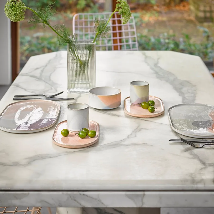 Bol Gallery ceramics Ø12 cm, Bleu-pêche HKliving