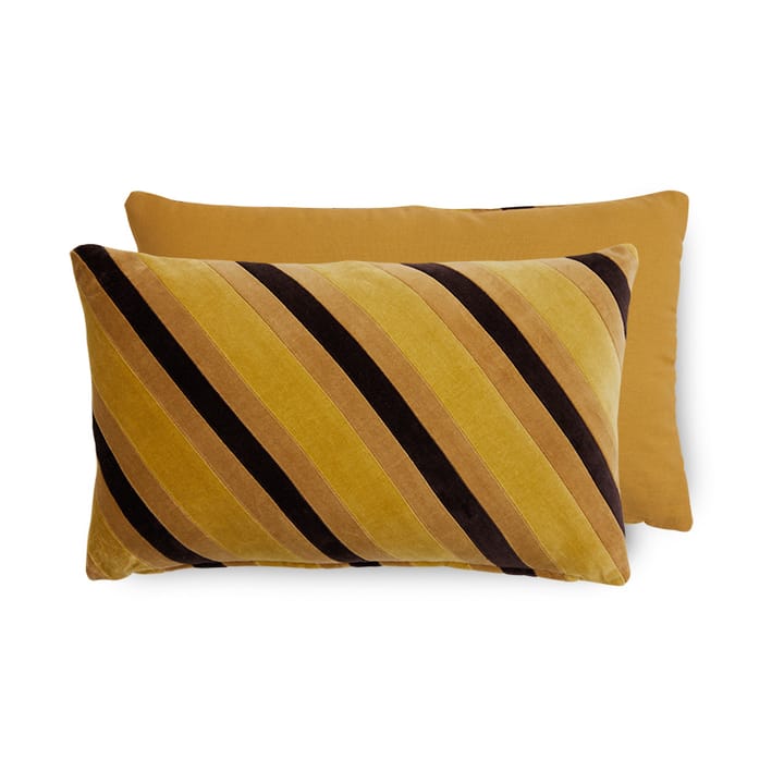 Coussin en velours Striped 30x50 cm - Honey - HKliving