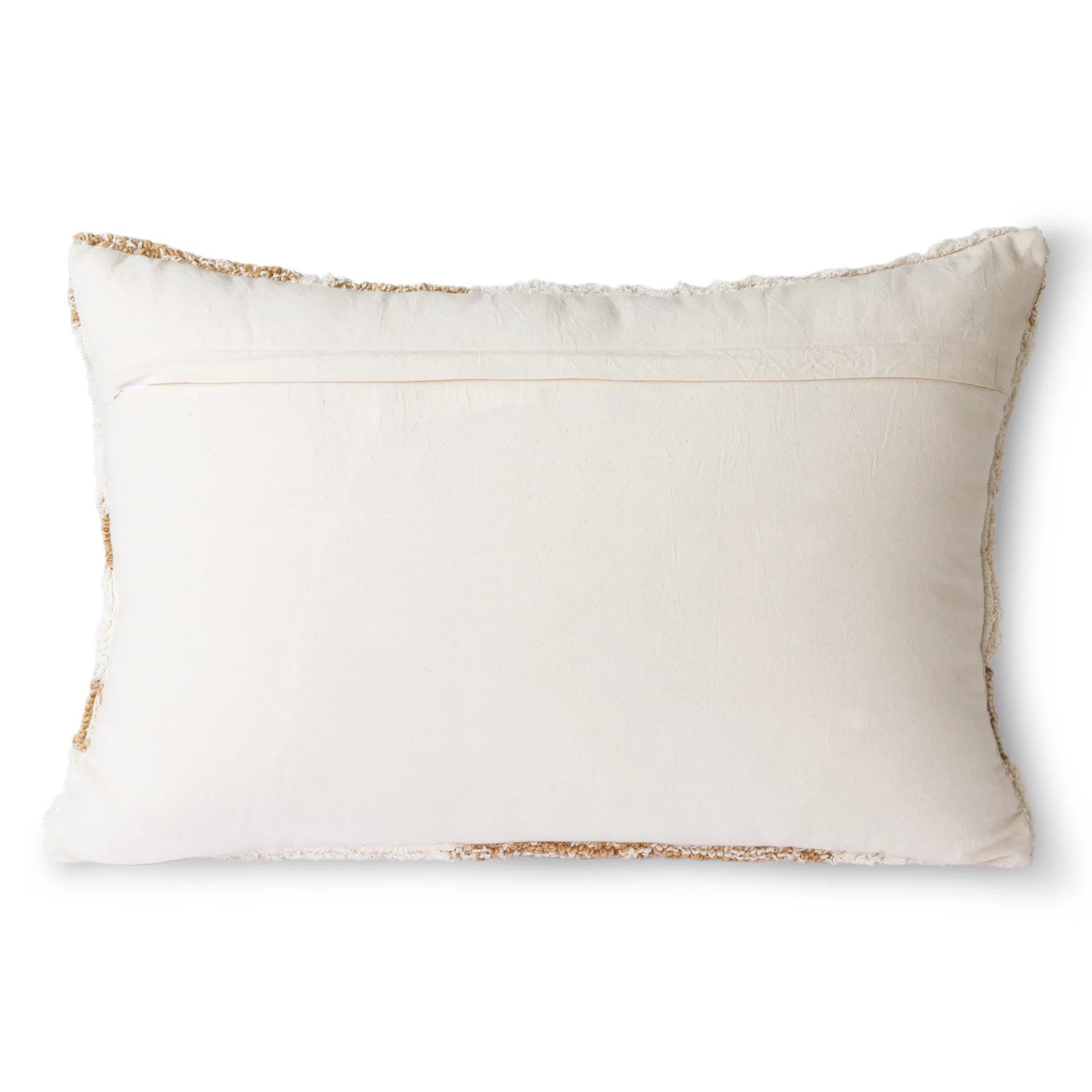 Coussin Fluffy 35x55 cm, Blanc-beige HKliving