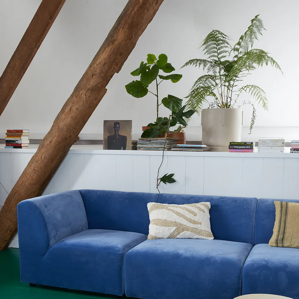 Coussin Fluffy 35x55 cm, Blanc-beige HKliving