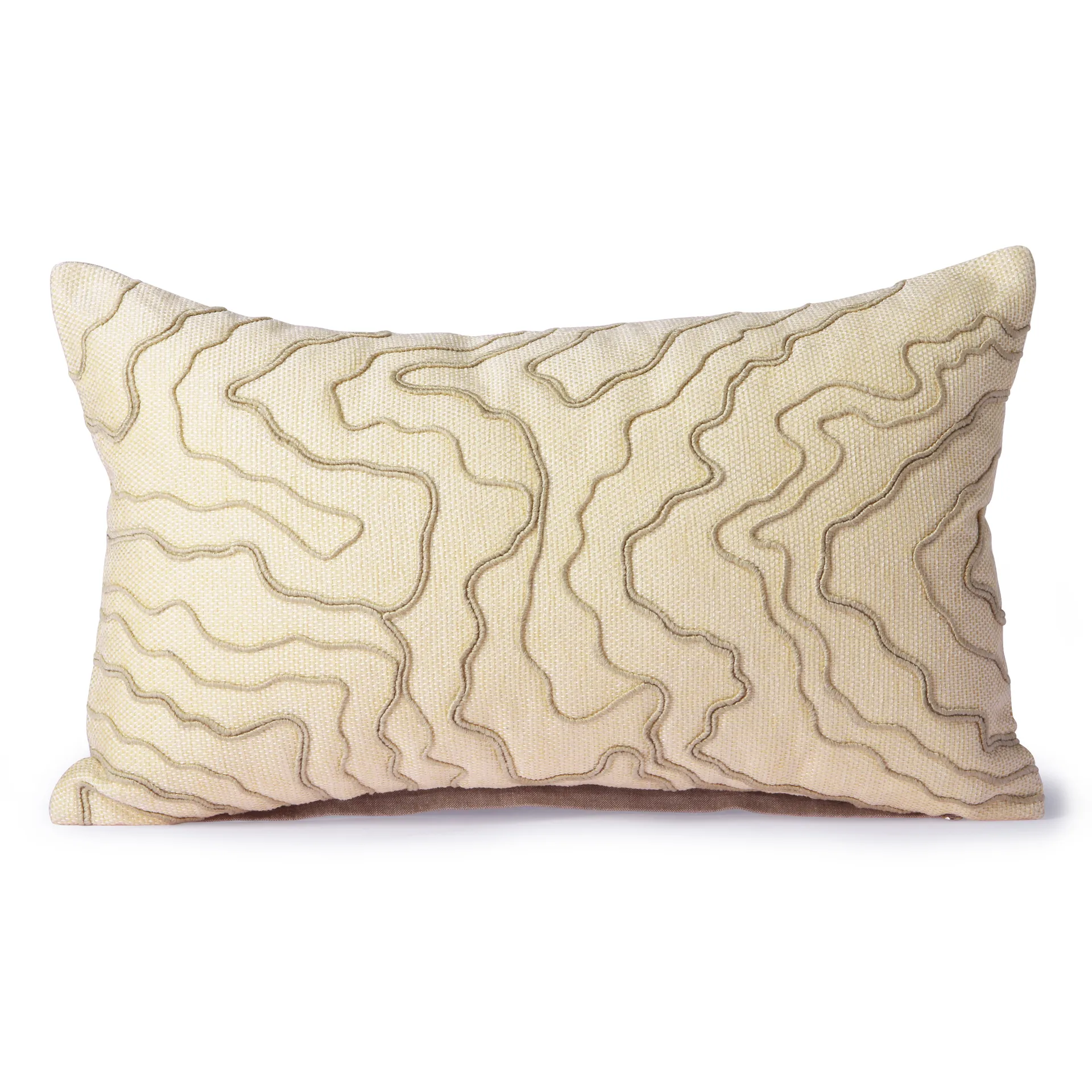 Coussin Stitched lines 30x50 cm, Cream-natural HKliving