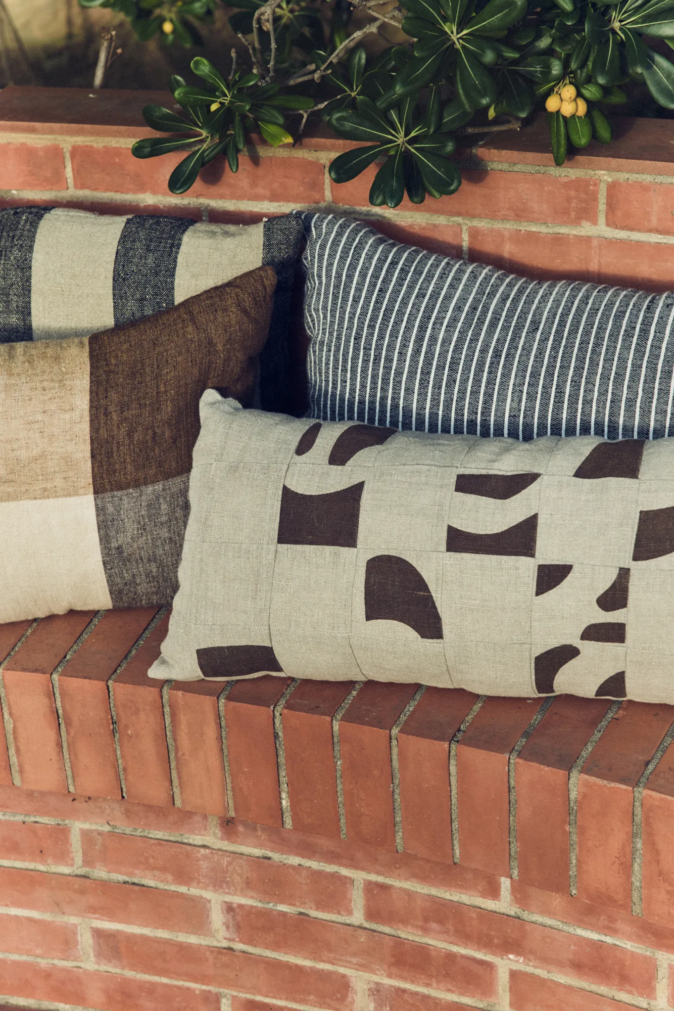 Coussin Striped monochrome 40x70 cm, Grey HKliving