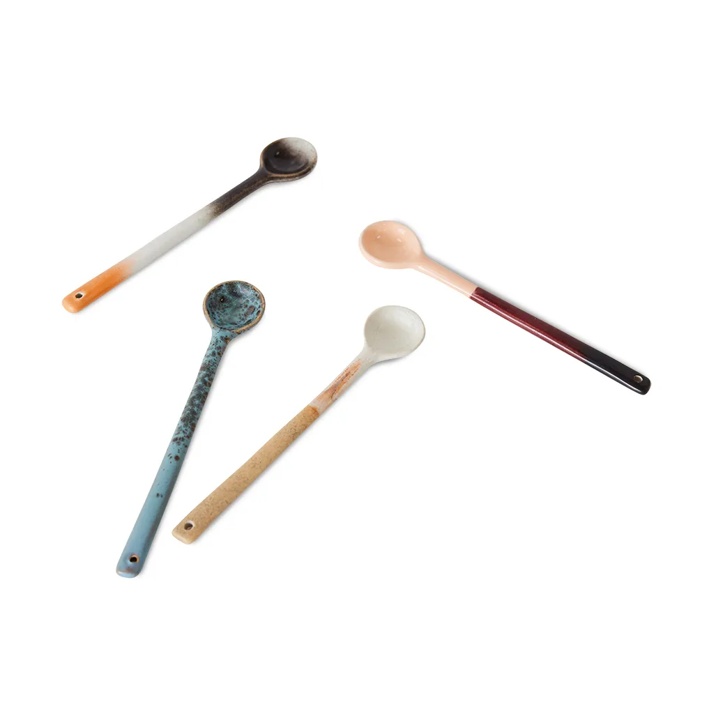 Cuillère en céramique 70's L lot de 4, Breeze HKliving