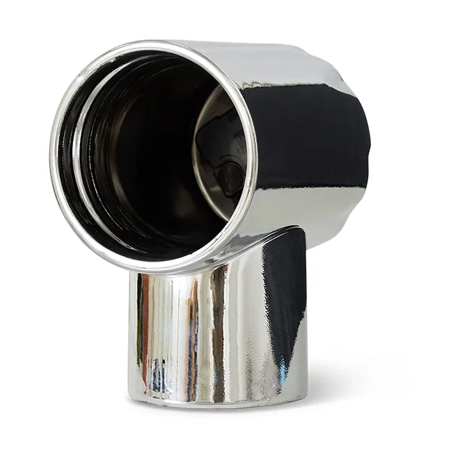 Horloge en céramique rétro 17,5 cm, Chrome HKliving