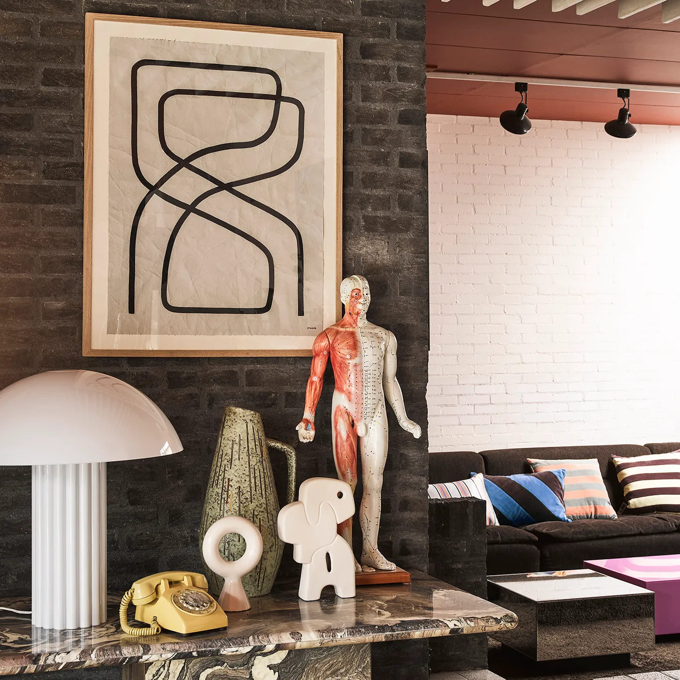 Lampe de table Cupola 61 cm, Blanc HKliving