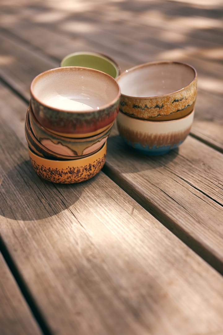 Lot de 4 bols 70's Ø13,5 cm, Seabreeze HKliving