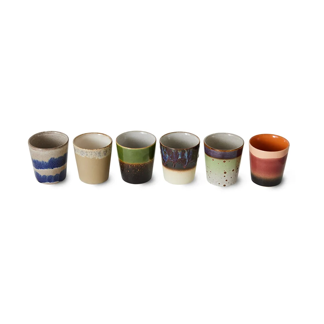 Mug 70’s lot de 6, Grounding HKliving