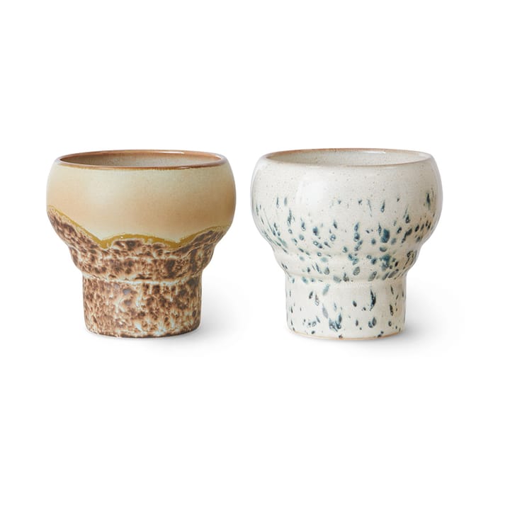 Mug lungo 70's, 24 cl, lot de 2 - Coral - HKliving