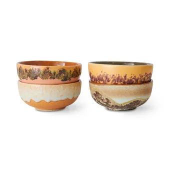 Petit bol 70's lot de 4 - Marine - HKliving