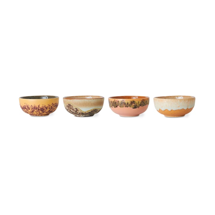 Petit bol 70's lot de 4, Marine HKliving