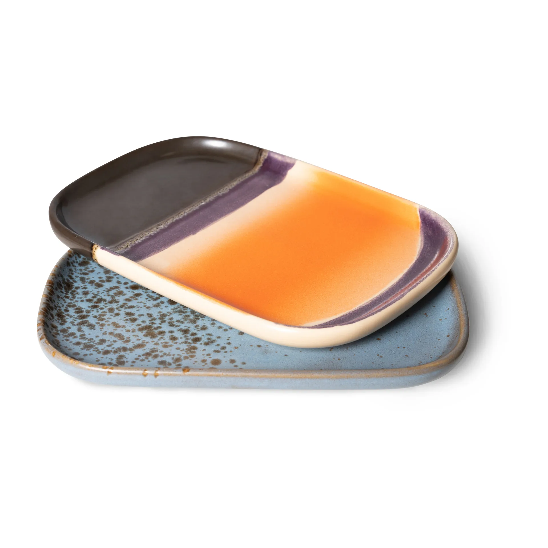 Petit plateau 70's lot de 2, Berry / Jupiter
 HKliving